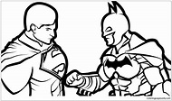 Batman Vs Superman 2 Coloring Page Coloring Page Page For Kids And ...