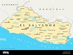 Mapa El Salvador Fotos e Imágenes de stock - Alamy