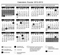 Educación y Tecnología: Calendario Escolar 2012 - 2013