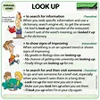 LOOK UP – phrasal verb – meanings and examples | Woodward English