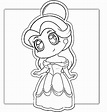 Princess Kawaii free coloring printable pages – Colorpages.org