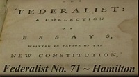 The Federalist No.71 - YouTube