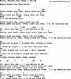 Song Every Breath You Take by Sting, song lyric for vocal performance ...