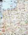 Road map Newmarket and Aurora city surrounding area (Ontario, Canada)