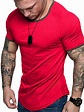 Lallc - Mens Slim Fit Short Sleeve T Shirt Muscle Tee Casual Tops ...