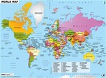 World Map Of Continents And Countries - worldjullle