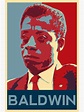 "James Baldwin poster" Poster for Sale by SozioNiko | Redbubble