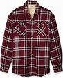 Wrangler Authentics Men's Long Sleeve Sherpa Lined Flannel Shirt at ...