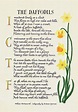 Daffodils Famous Poem by William Wordsworth I Wandered - Etsy | Famous ...