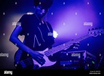 The Japanese post-rock trio Nisennenmondai performs a live concert at ...