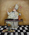 Chef Cocina Pintura al óleo pintada a mano Huevos 20X24 en lona Wall ...