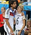 The look of love: She celebrated with boyfriend Sami Khedira on the ...