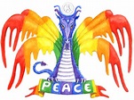 Rainbow Peace Dragon | HBdragon: The Dragons of Heidi Buck