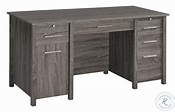 Dylan Weathered Grey Lift Top Office Desk From Coaster | Home Gallery ...