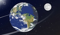 Descarga Vector De Ilustración De La Tierra Y La Luna