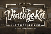 The Vintage Kit - Photoshop Brushes - Design Cuts
