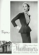 Pauline Trigère P/E 1952. Mannequin Anne Sainte-Marie. | Fifties ...