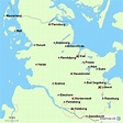 StepMap - Schleswig-Holstein Städte - Landkarte für Deutschland