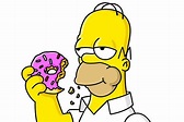 homer simpson 4 - comiendo rosquilla Simpsons Donut, The Simpsons ...