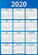 Free 2020 Yearly Calendar Printable