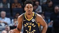 Pacers' Malcolm Brogdon wearing mask at practice | NBA.com