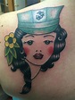 Skin Gallery Tattoo : Tattoos : Vintage : Woman Marine