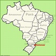 Blumenau location on the Brazil map - Ontheworldmap.com