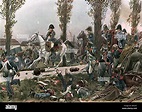 Napoleon auf der Flucht 1813 Stockfotografie - Alamy