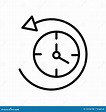 Anti Clockwise Vector Icon On White Background. Flat Vector Anti ...