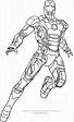 Disegno di Iron-Man a figura intera da colorare