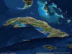 Kuba Satelliten-karte