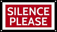 Silence Please Sign Board Template | PosterMyWall