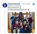Reactions after US congressman Thomas Massie posts Christmas photo of ...