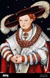 Retrato de Magdalena de Sajonia, esposa del elector Joachim II de Brandeburgo por Lucas Cranach ...