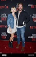 Betsy Phillips and Zachary Knighton attending the premiere of Netflix's ...
