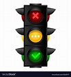 City traffic lights icon cartoon style Royalty Free Vector