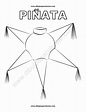 Total 45+ imagen dibujos de piñatas faciles para colorear - Viaterra.mx