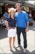 Julia Livage et Christian Vadim au tournoi de Roland-Garros, le 2 juin ...