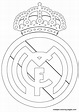 Real Madrid logo soccer coloring pages