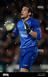 Barcelona goalkeeper Jose Manuel Pinto Stock Photo - Alamy