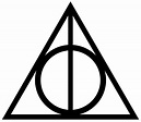 Silhueta Relíquias da Morte Harry Potter PNG