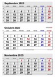 Calendario octubre 2023 en Word, Excel y PDF - Calendarpedia