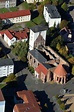 Aerial image Wriezen - Ruins of church building Evangelische ...