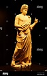 El griego antiguo estatua de Asclepio, dios de la medicina encontrada ...