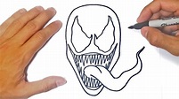 Cómo dibujar a Venom | Dibujo de Venom - YouTube