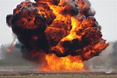 Massive Explosion With A Lot Of Smoke Stock Photo - Download Image Now ...