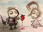 Tim Burton’s Valentines Day Card for Helena Bonham Carter | Tim burton ...
