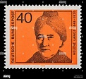 German postage stamp (1974) : Helene Lange (1848-1930) German feminist ...