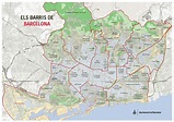 mapa-barrios-de-barcelona - La Guía de Barcelona