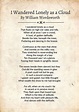 William Wordsworth Poem i Wandered Lonely as a | Etsy
